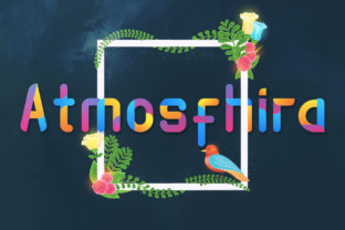 Atmosfhira: A Colorful Display Font
