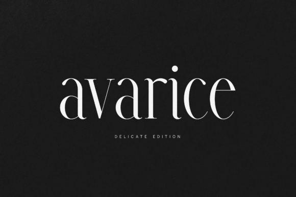 Avarice Delicate: A Serif Built for Distinction