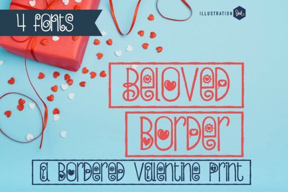 Beloved Border Font Frames Your Campaign Message with Whimsy