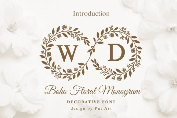 Boho Floral Monogram: A Handmade Seller’s Dream Font