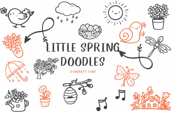 Bring Whimsy to Your Makes with Little Spring Doodles Font