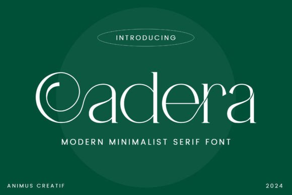 Cadera Serif Font: A Modern Minimalist Typeface for Digital Design