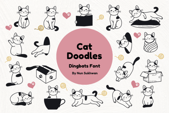 Cat Doodles: A Sketch Font That Elevates Campaign Visuals