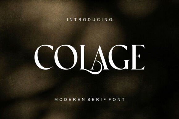 Colage: A Serif Font With Editorial Charm and Bold Readability