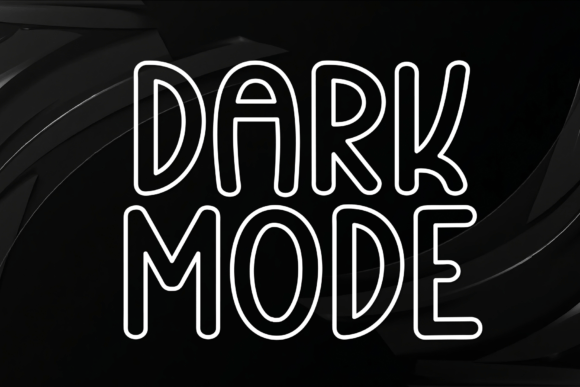 Dark Mode Font for Creative Campaigns