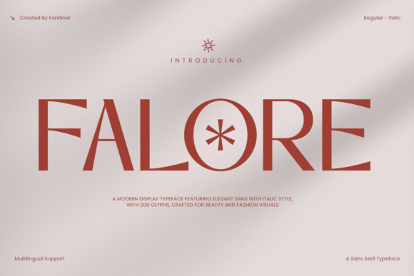 Falore: A Display Typeface for Editorial Storytelling and Brand Identity