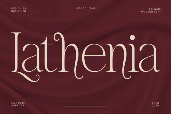 Lathenia: A Modern Serif Font for Polished Web Design