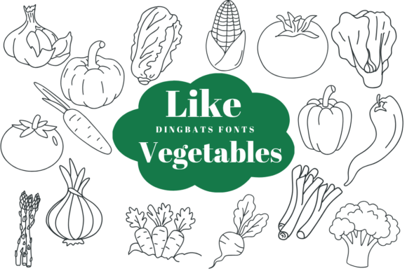 Like Vegetables: A Dingbats Font That Brings Editorial Design to Life