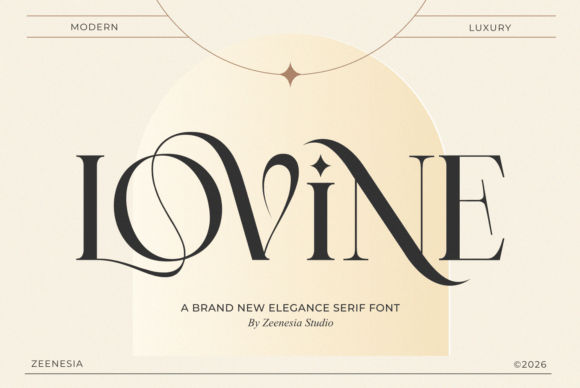Lovine: A Serif Typeface Built for Elegant Editorial Storytelling