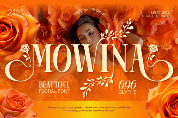 Mowina Font: A Web Designer’s Review of This Floral Serif for Digital Branding