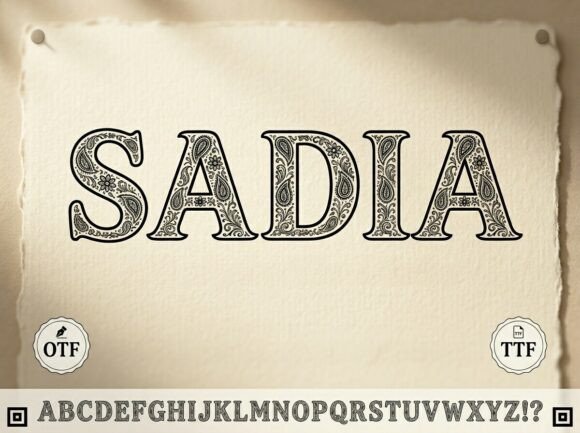 Sadia: The Decorative Typeface That Makes Campaign Visuals Instantly Recognizable