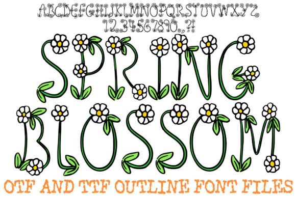 Spring Blossom Font: A Delicate Display Typeface for Campaign Design