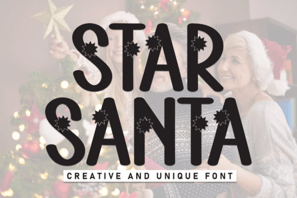 Star Santa Font for Editorial Design