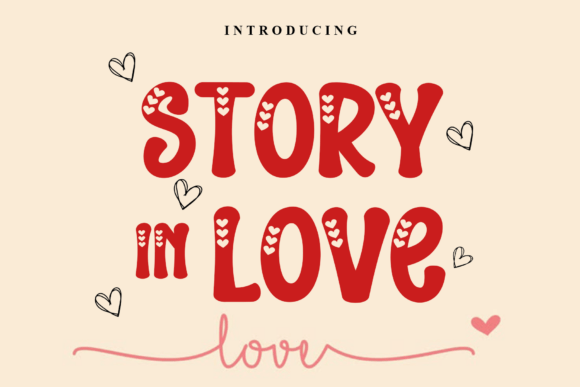Story in Love: A Joyful Display Font for Modern Web Design