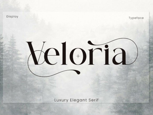 Veloria: Testing a Luxury Serif Display Font for Real Brand Work