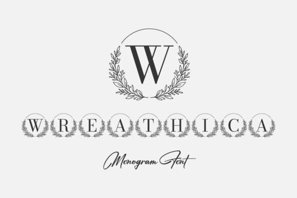 Wreathica Monogram: A Decorative Font for Brand Marketers